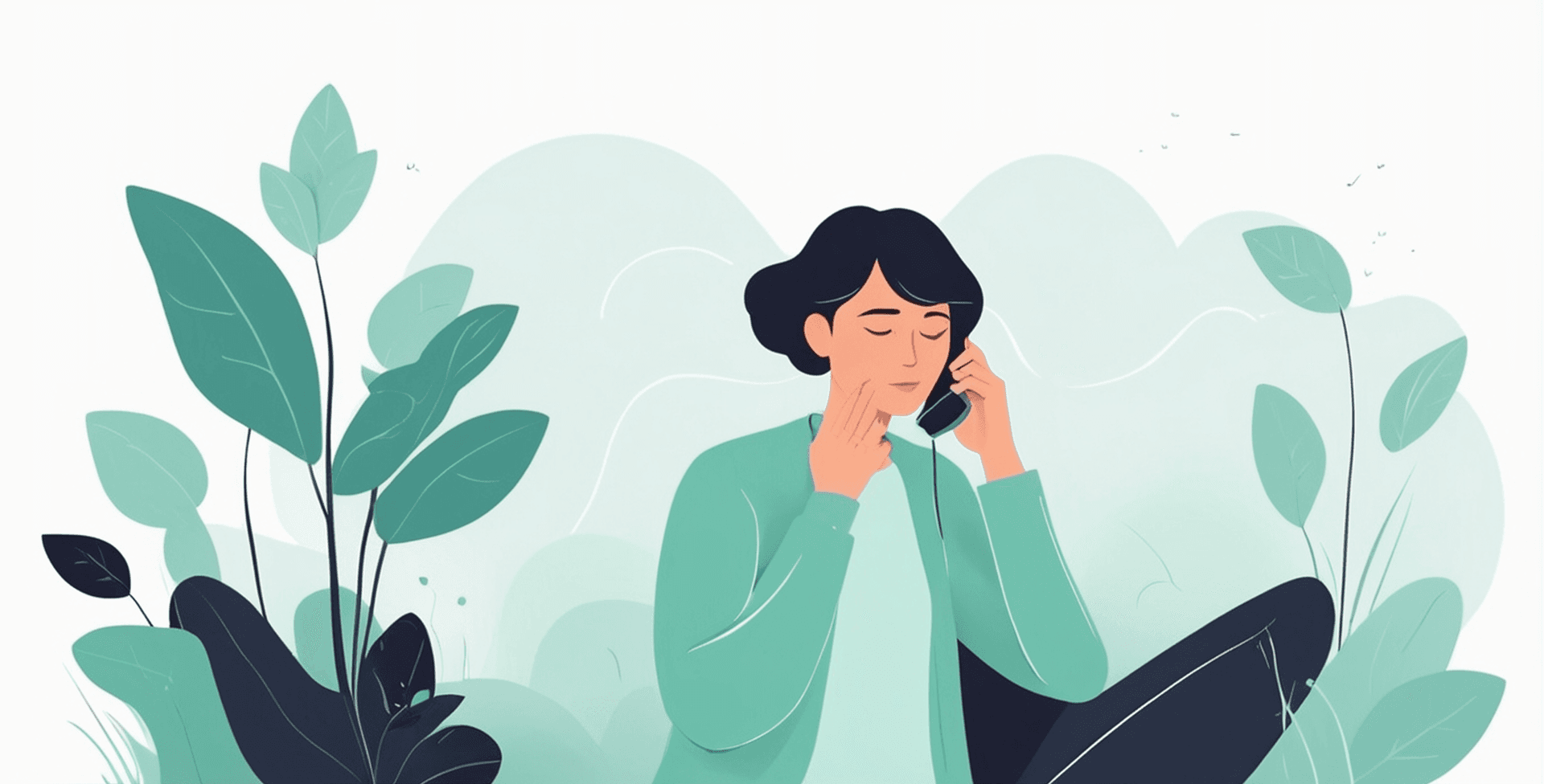 Woman talking on the phone